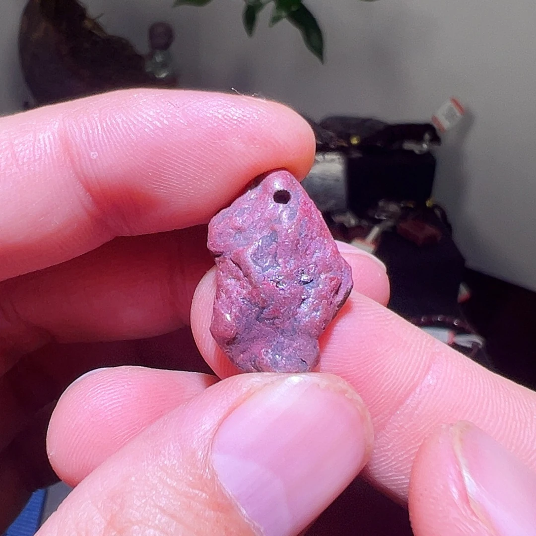天然辰砂纯天然吊坠