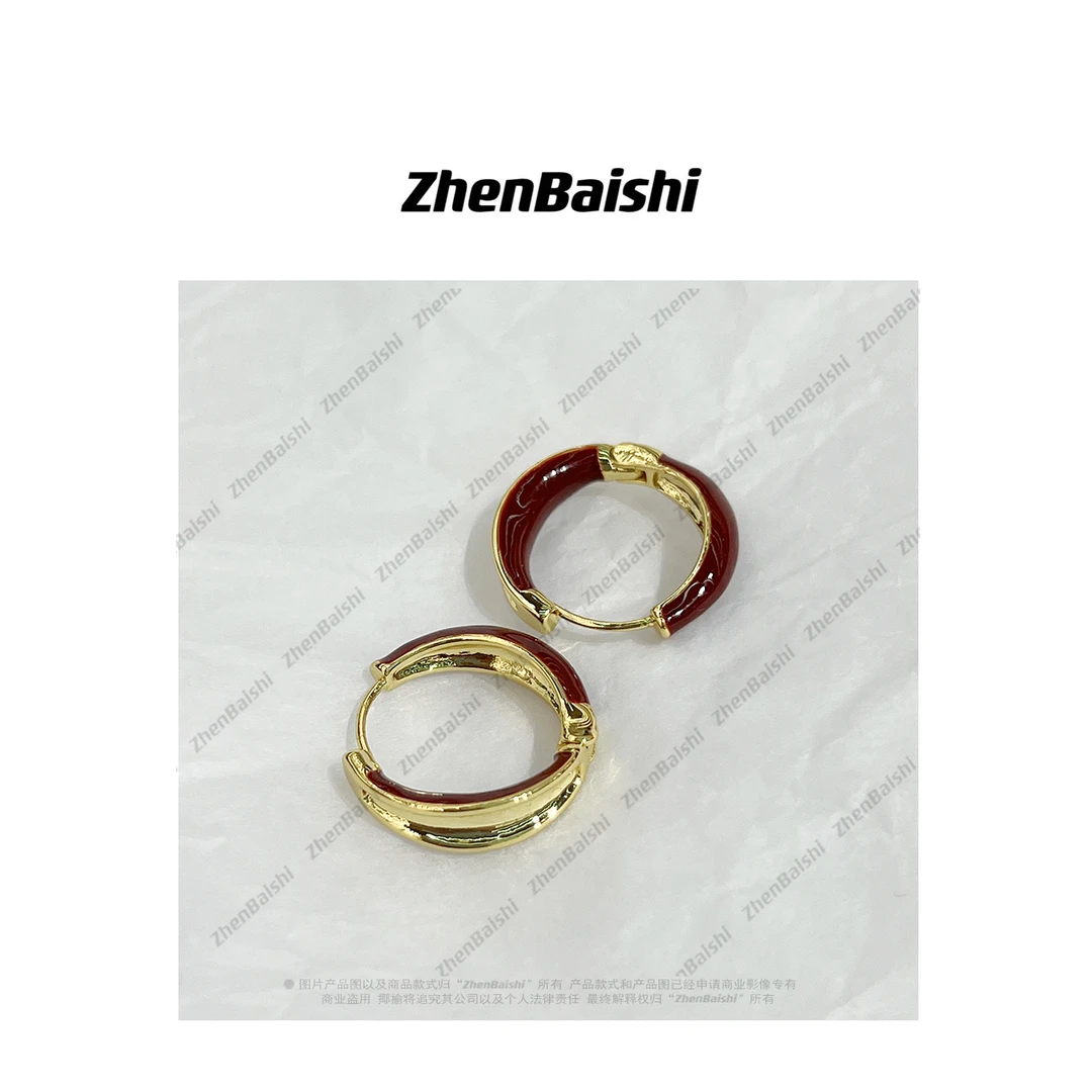 合金珐琅耳饰 简约时尚气质耳钉【20149】