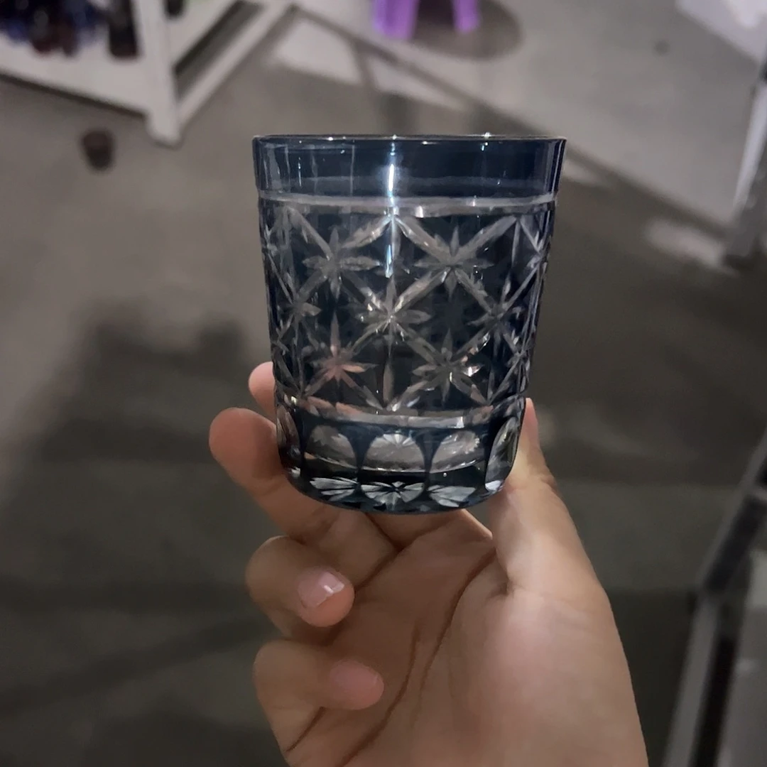 水晶玻璃高脚款微瑕一个