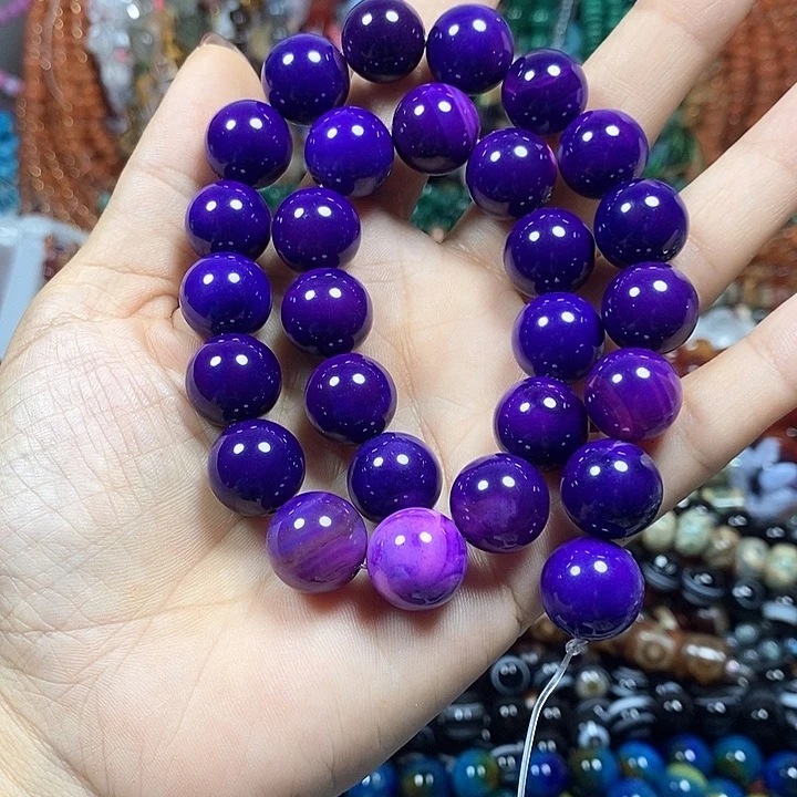 玛瑙/玉髓未镶嵌珠宝半成品地球玛瑙卡14mm