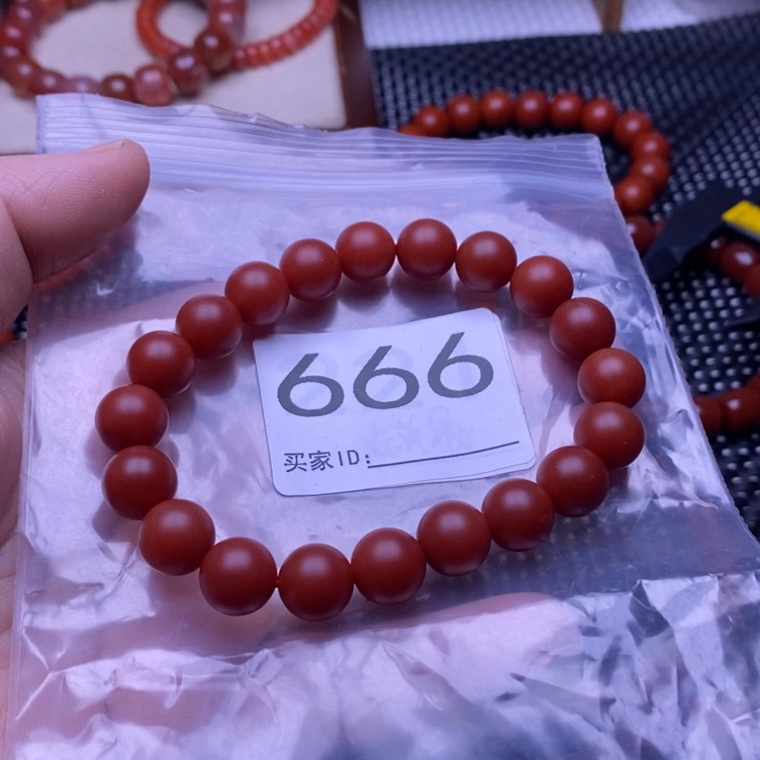 用***3南红玛瑙未镶嵌手串卡10