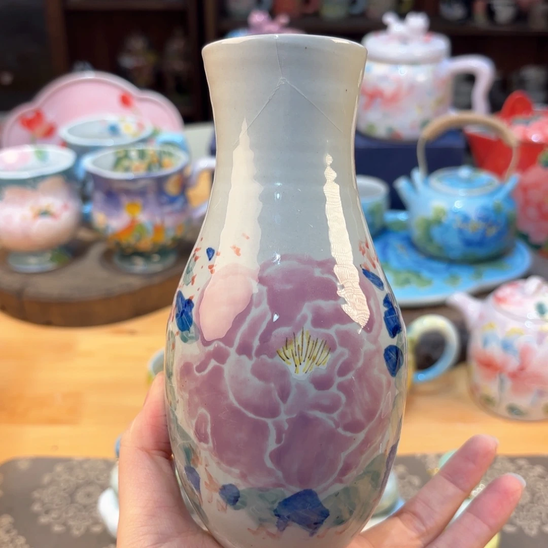 景德镇手绘高温釉下彩陶瓷茶具