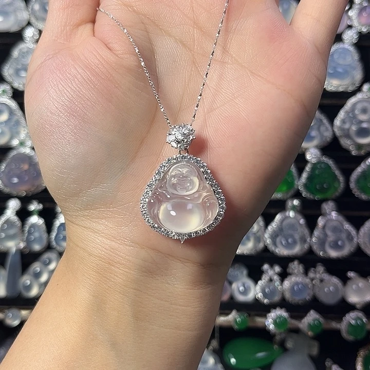 玛瑙/玉髓颈饰银S925镶嵌