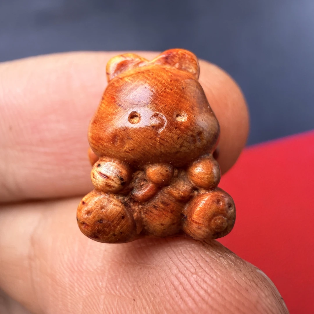 【雕刻】【上新】海南红降 迦南香 布偶小熊 雕刻1.5cm