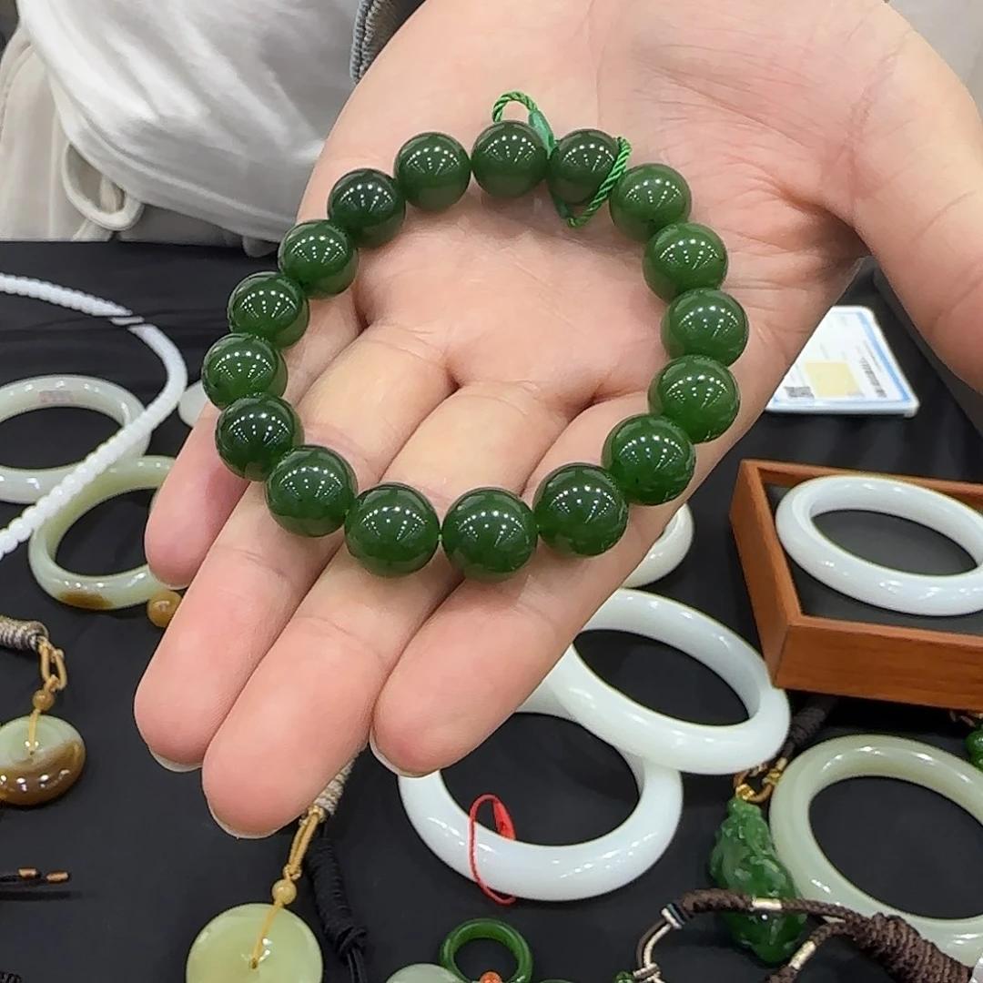 和田玉手串未镶嵌