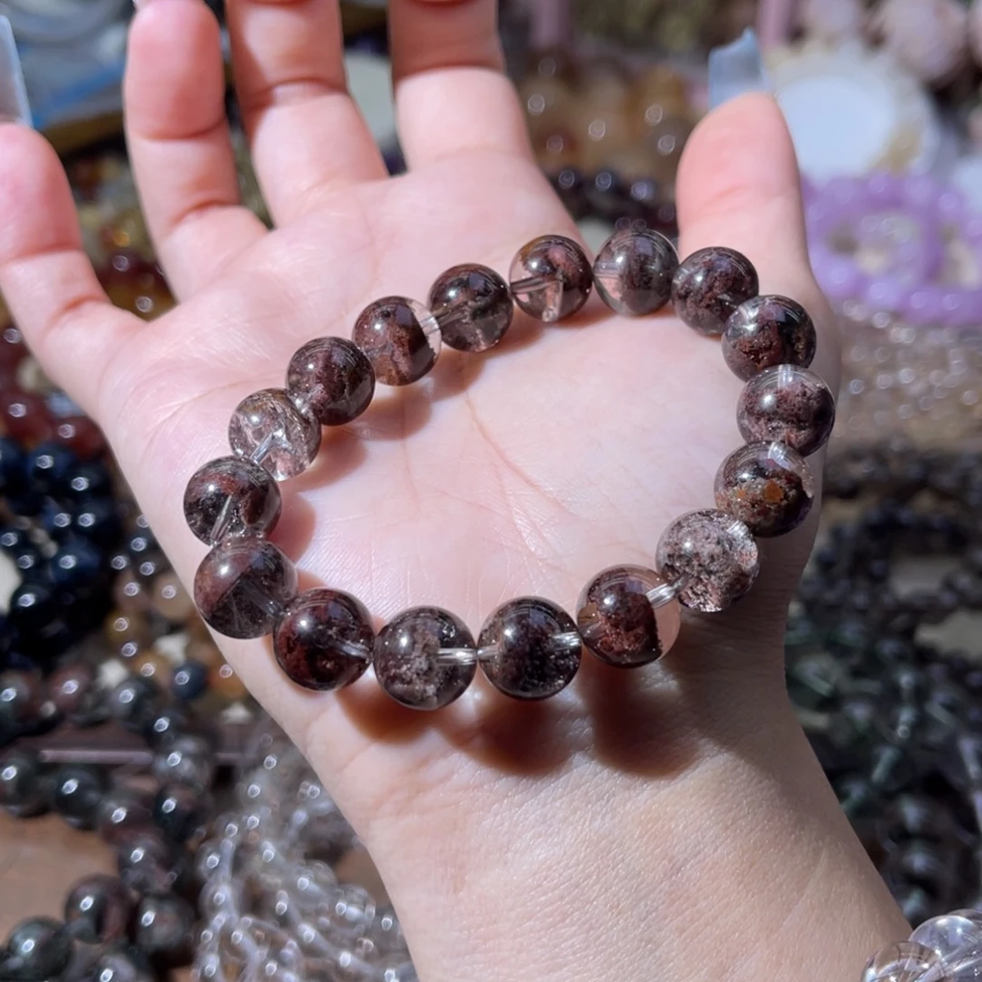 未镶嵌手串水晶红幽灵