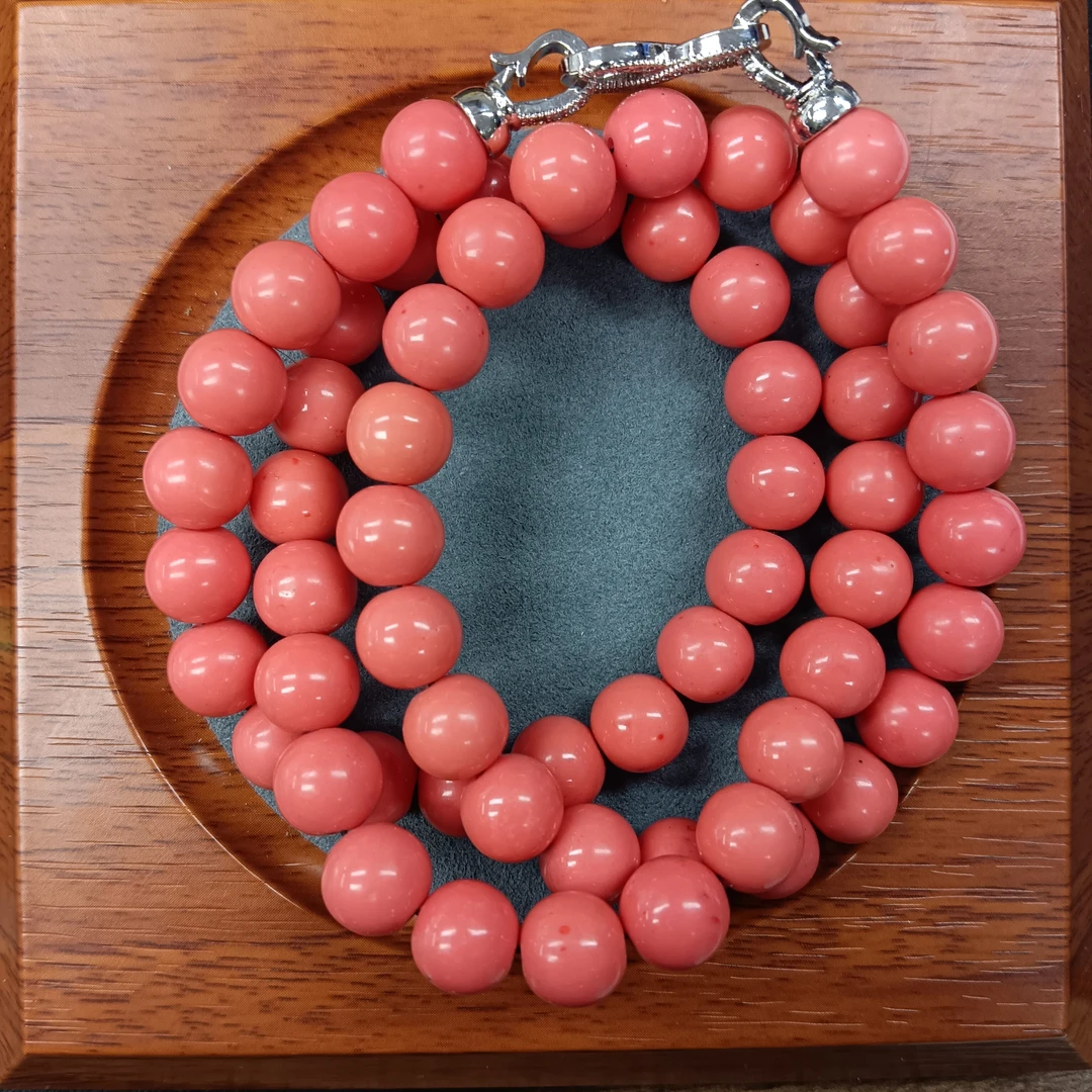 M345号-卡10mm粉色妈妈链