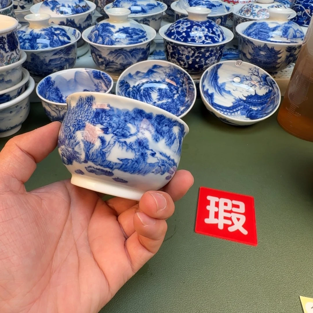 纯手工纯手绘茶具石头变形1