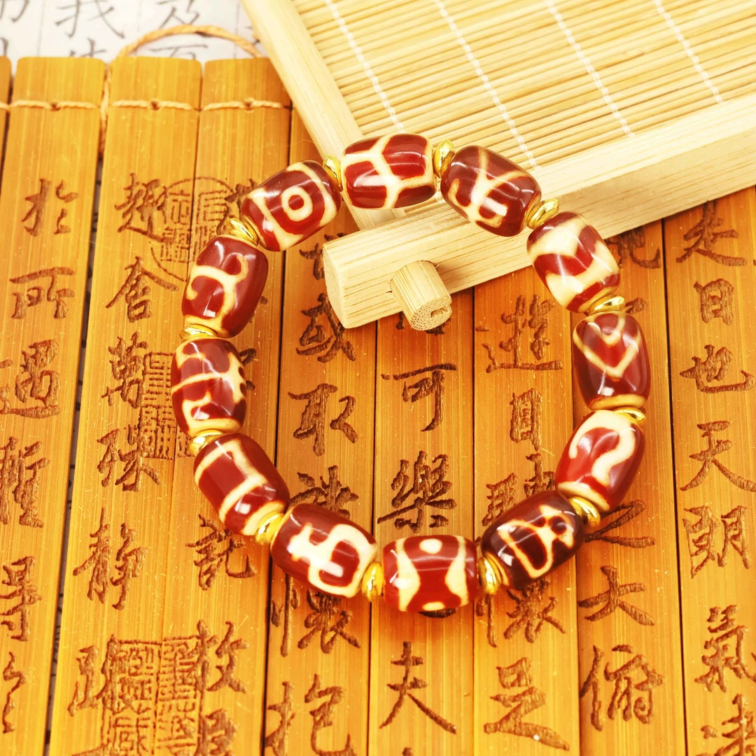 【凰世今传】尼泊尔回流高阶红肉圆满阵手串【11mm*14mm】