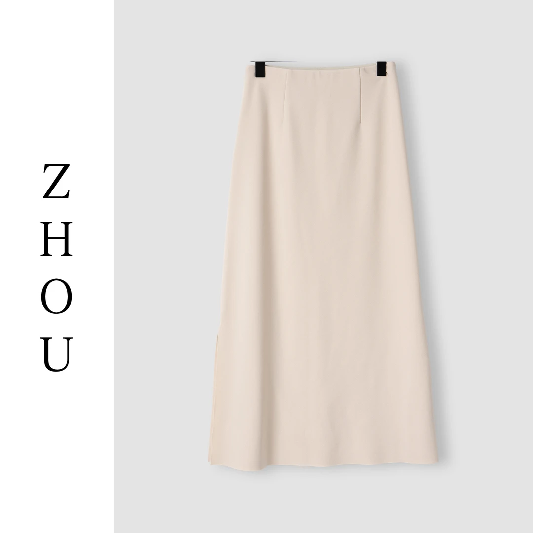 （周哥甄选）白色半身裙-23124