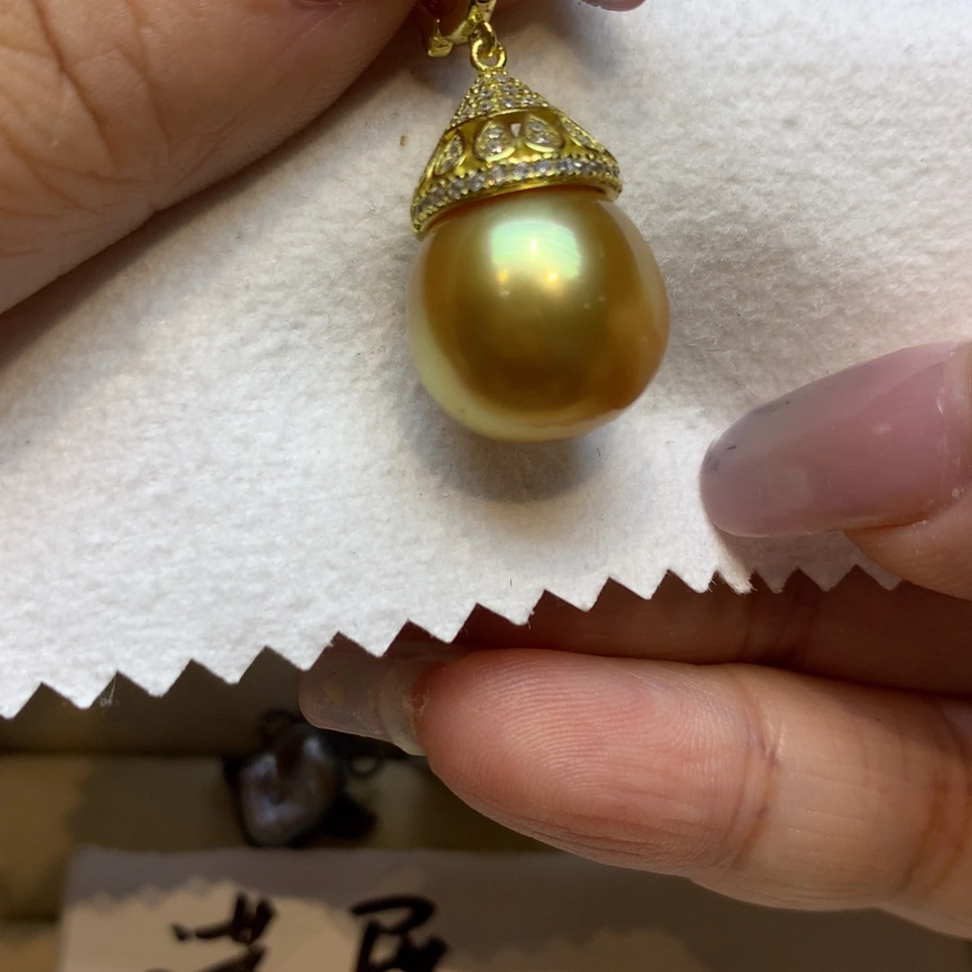 颈饰银S925镶嵌海水珍珠