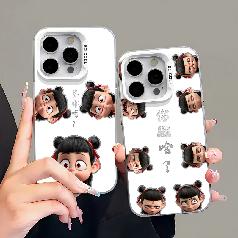 哪吒你瞅啥适用苹果16/15手机壳华为P70vivo小米14/13男女oppo套