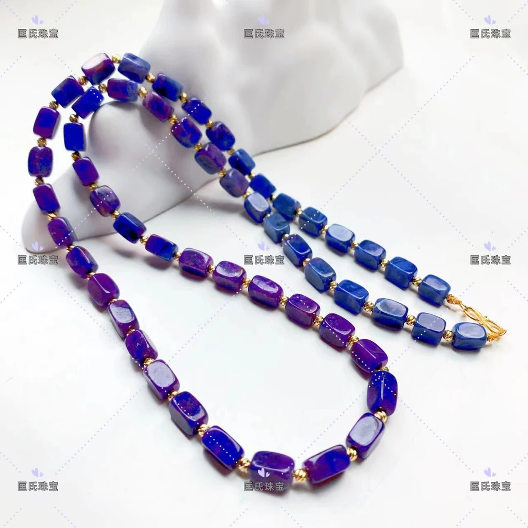 匡氏珠宝 18K收藏级舒俱来紫蓝幻彩项链 Z-HL-A5304（多样性发一）