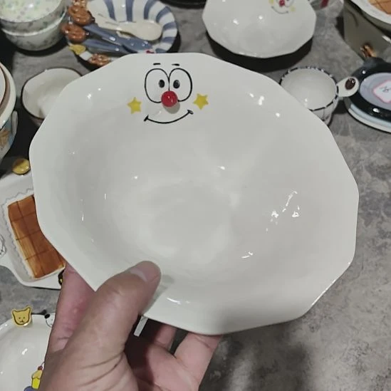 陶瓷便携款瑕疵陶瓷介意不拍8寸面碗