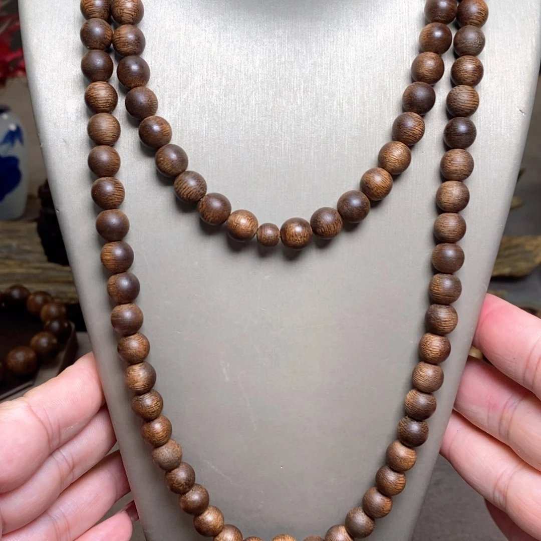 沉香手串越南芽庄紫棋金丝蜜结帝王08×108