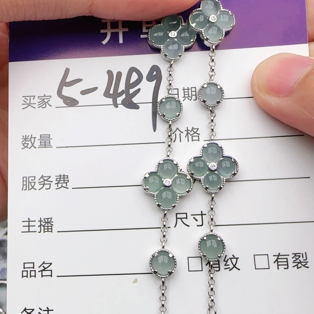 翡翠戒指银S925镶嵌戒指