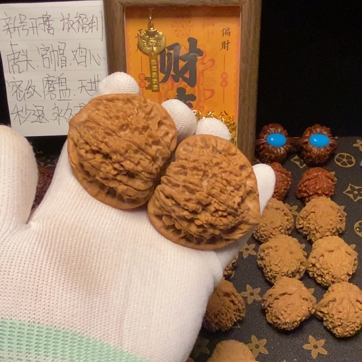 吊坠文玩核桃48全品官帽