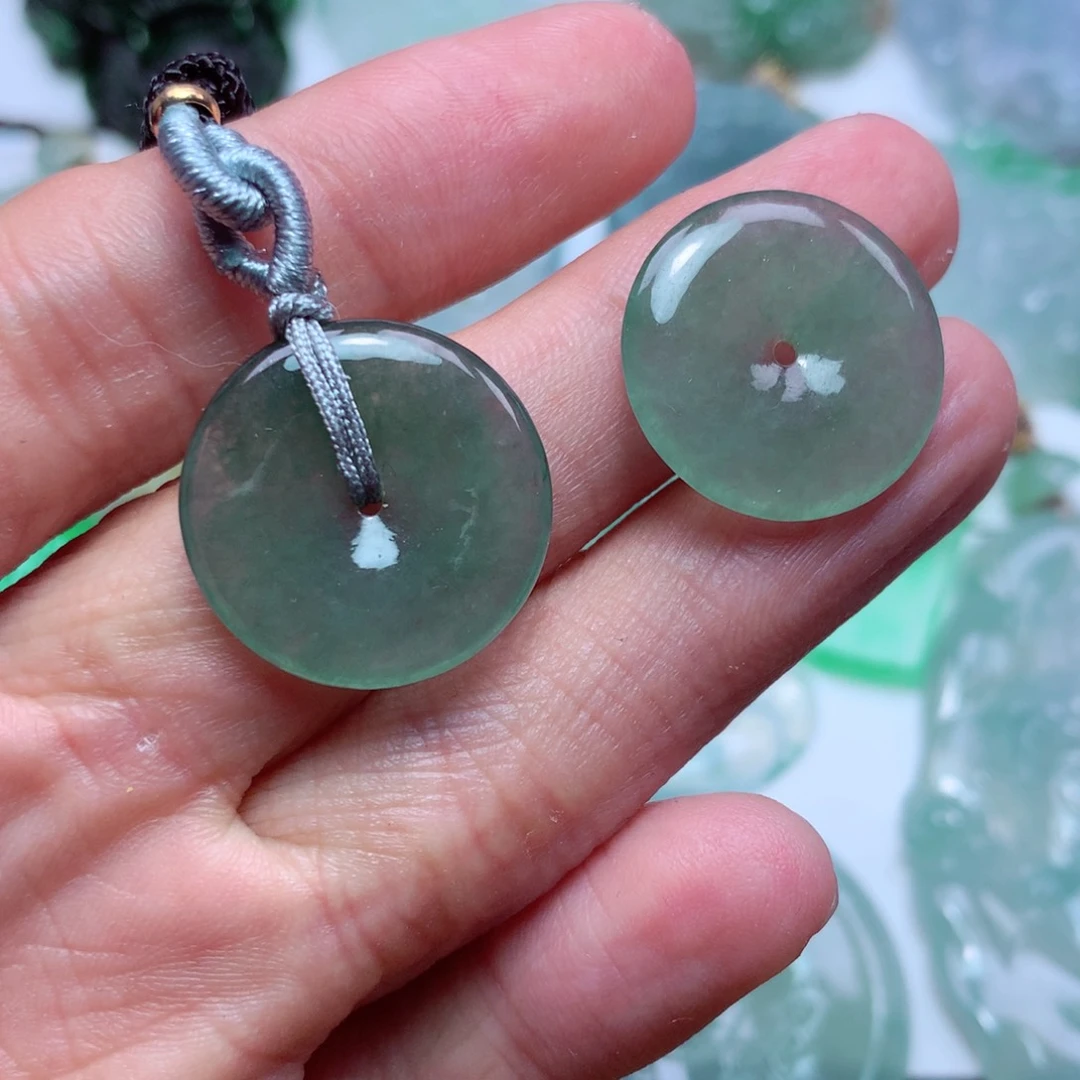 翡翠颈饰未镶嵌多样发货，发其一