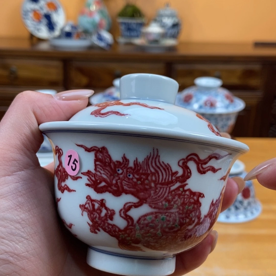 手绘现代茶具非古董