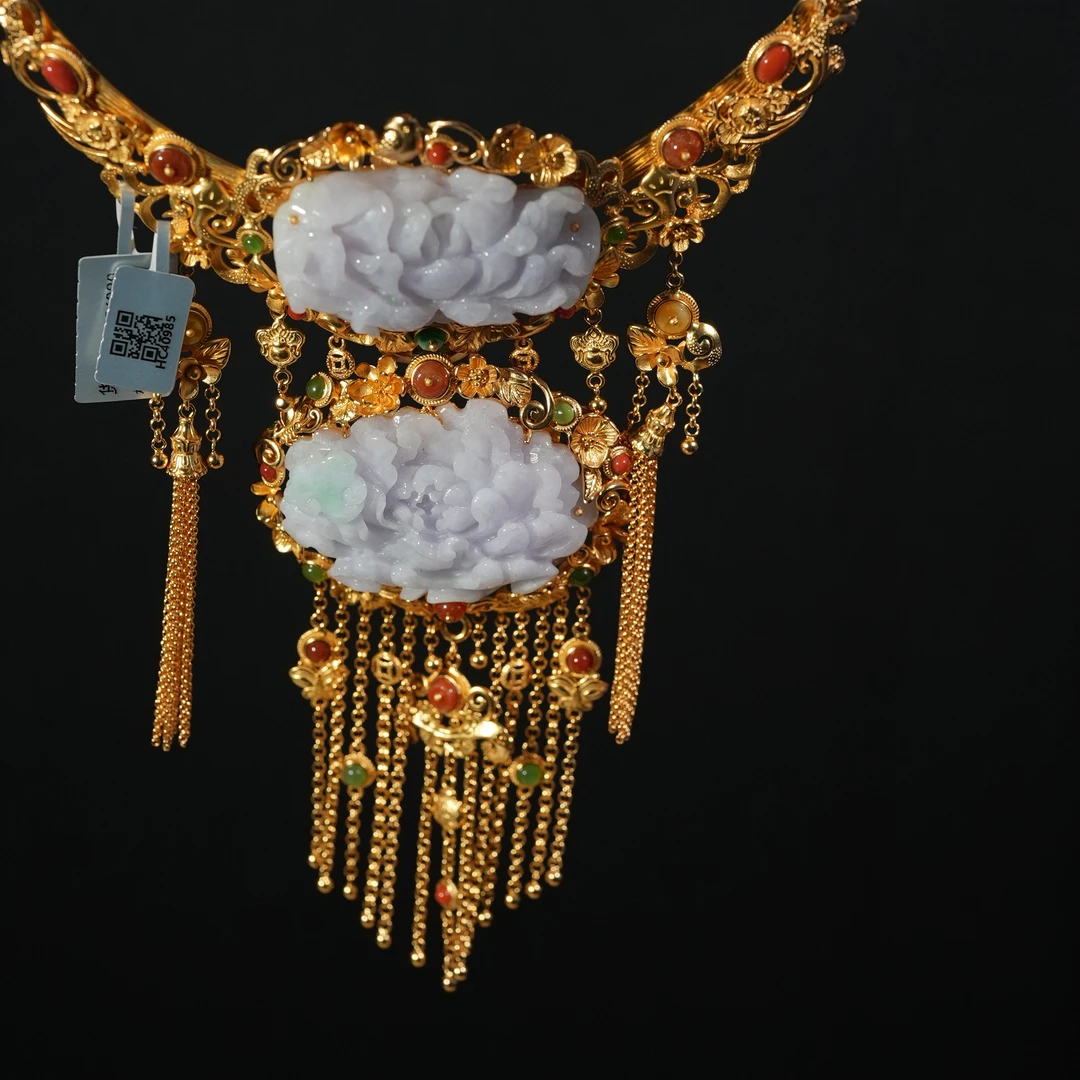 2.9香港王老板-翡翠镶嵌吊坠kb476