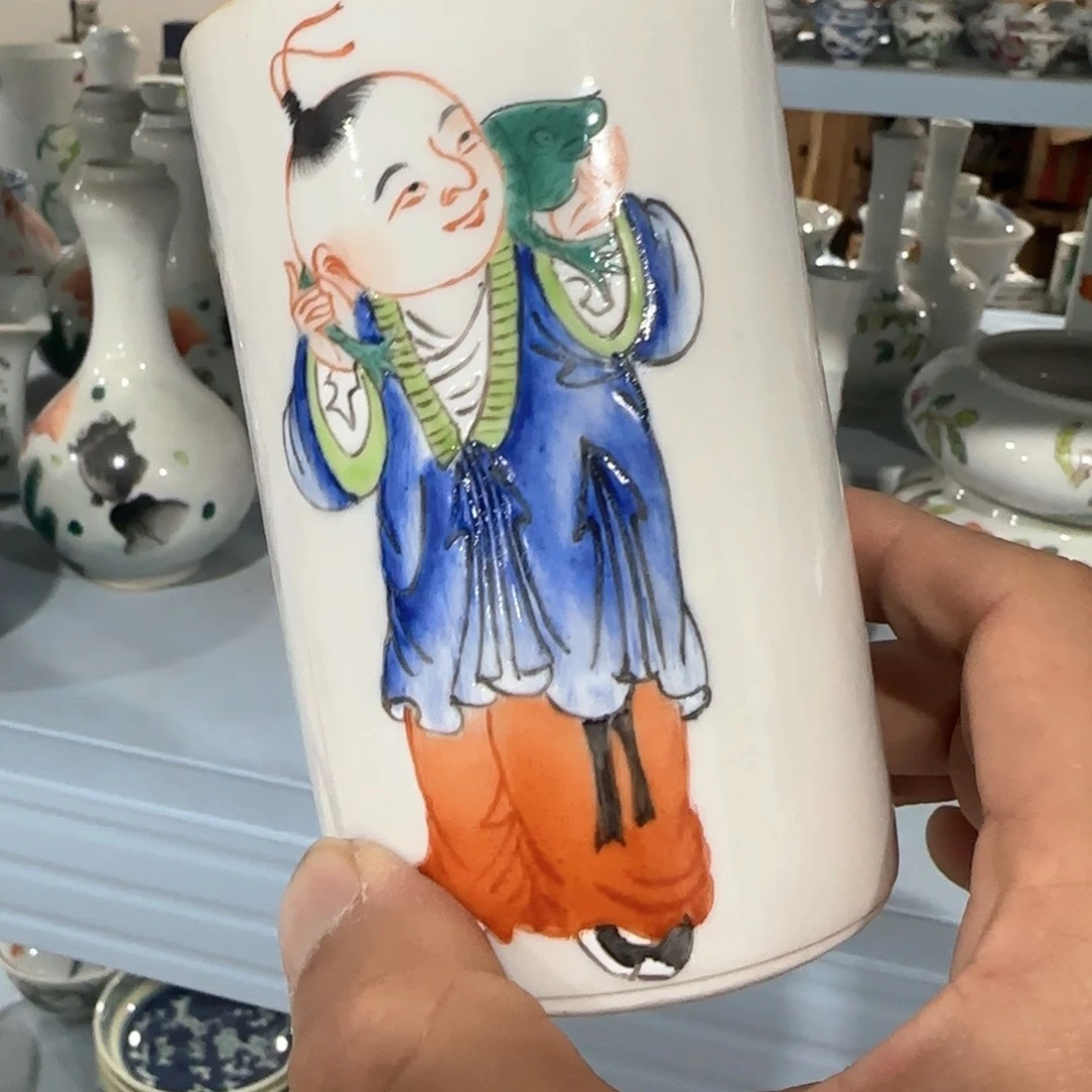 瓷片摆件手绘瓷器清库存