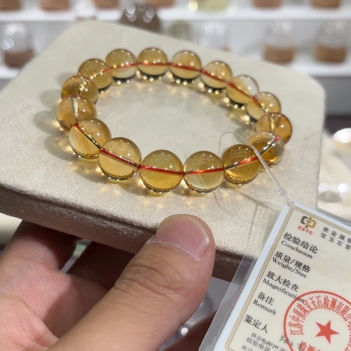 水晶手链未镶嵌黄水晶