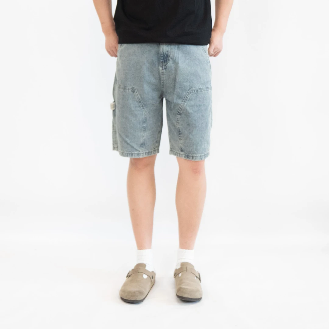 复古工装水洗【240568男士夏季休闲短裤】夏季港式百搭简约高级感