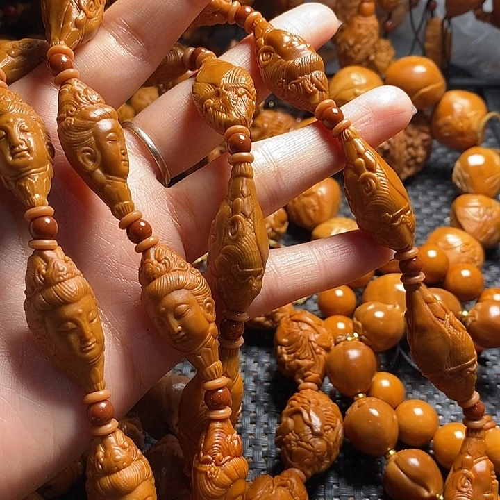 吊坠橄榄核邢****赁柳叶观音