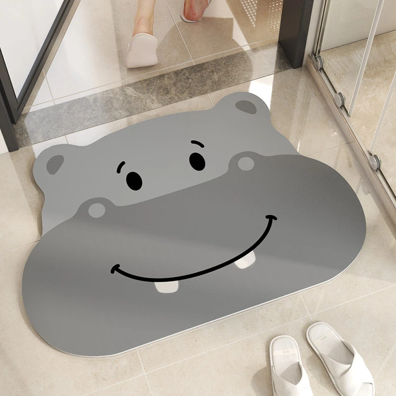 卫生间地垫厕所门口防滑垫硅藻泥吸水垫脚垫洗手间速干家用浴室