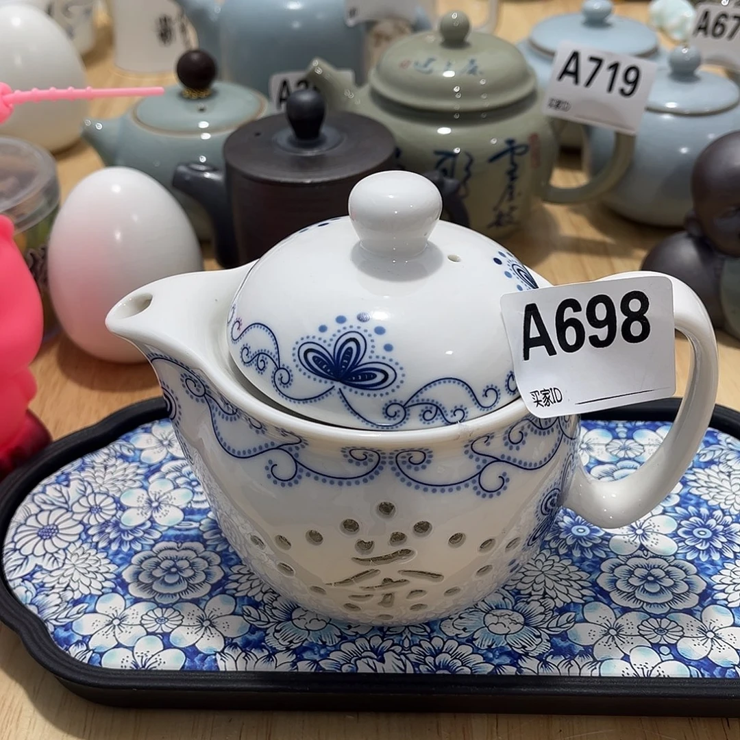 瓷片茶摆件工艺品摆件666