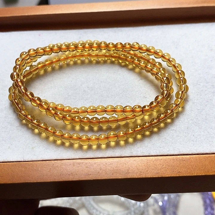 非金属卡4mm巴西黄三圈