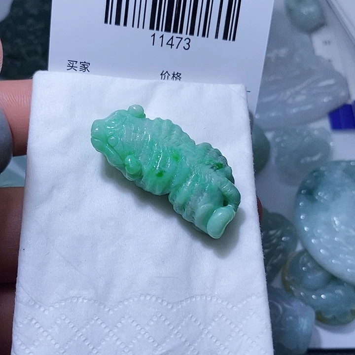 翡翠未镶嵌颈饰天光墟翡翠市场现金代购