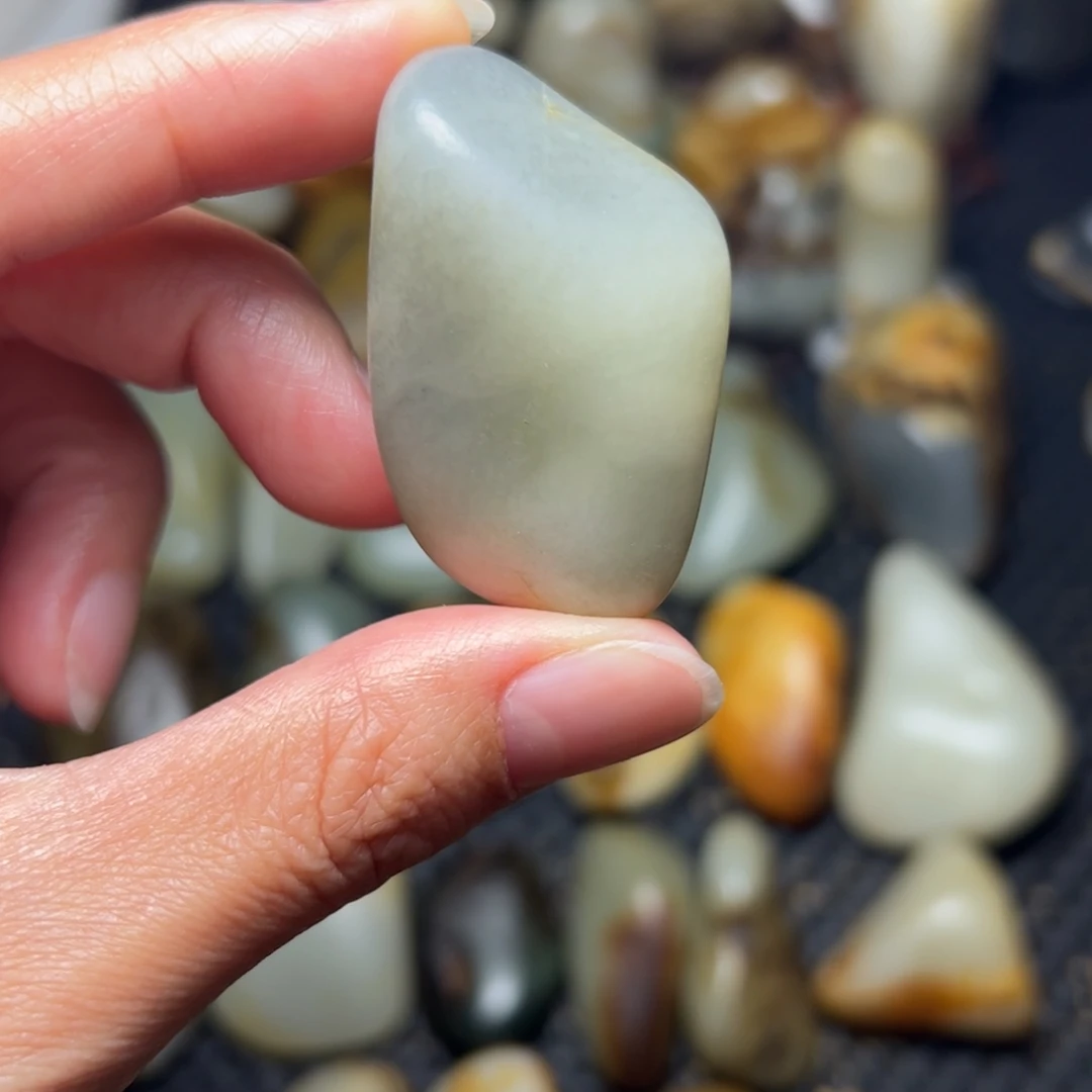 和田玉未镶嵌挂件49