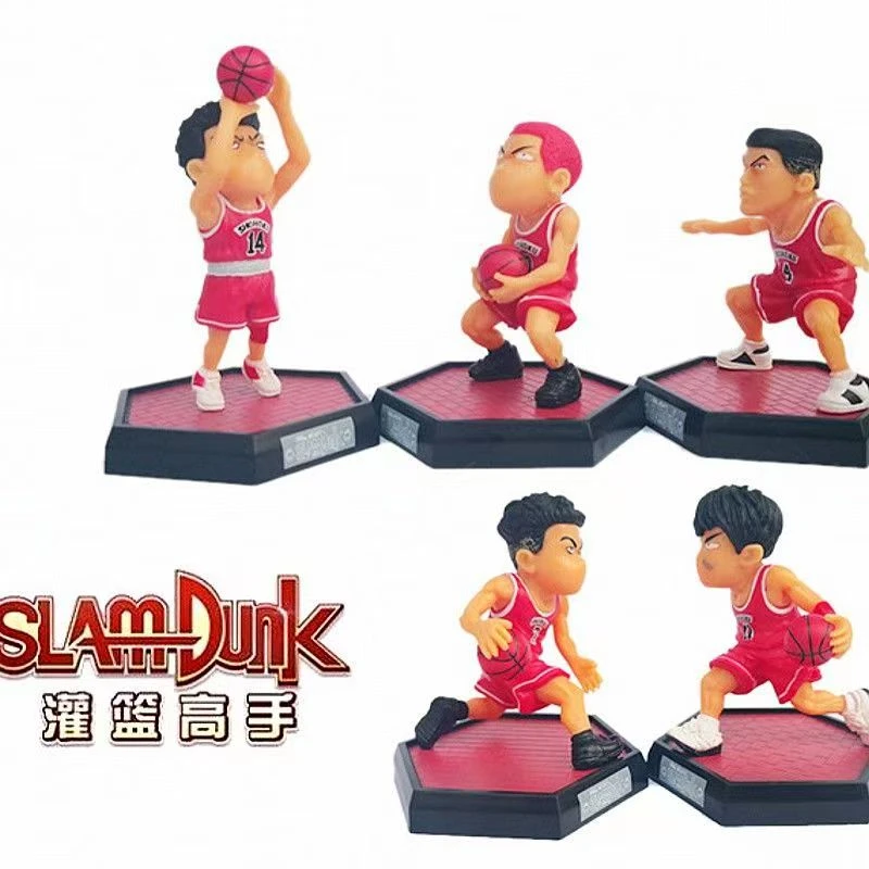 灌篮高手湘北五虎樱木花道流川枫人物手办桌面摆件装饰玩具模型