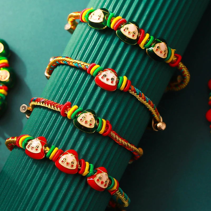 合金手链 端午节五彩绳粽子红绳手链手工diy编织男女儿童宝宝礼物