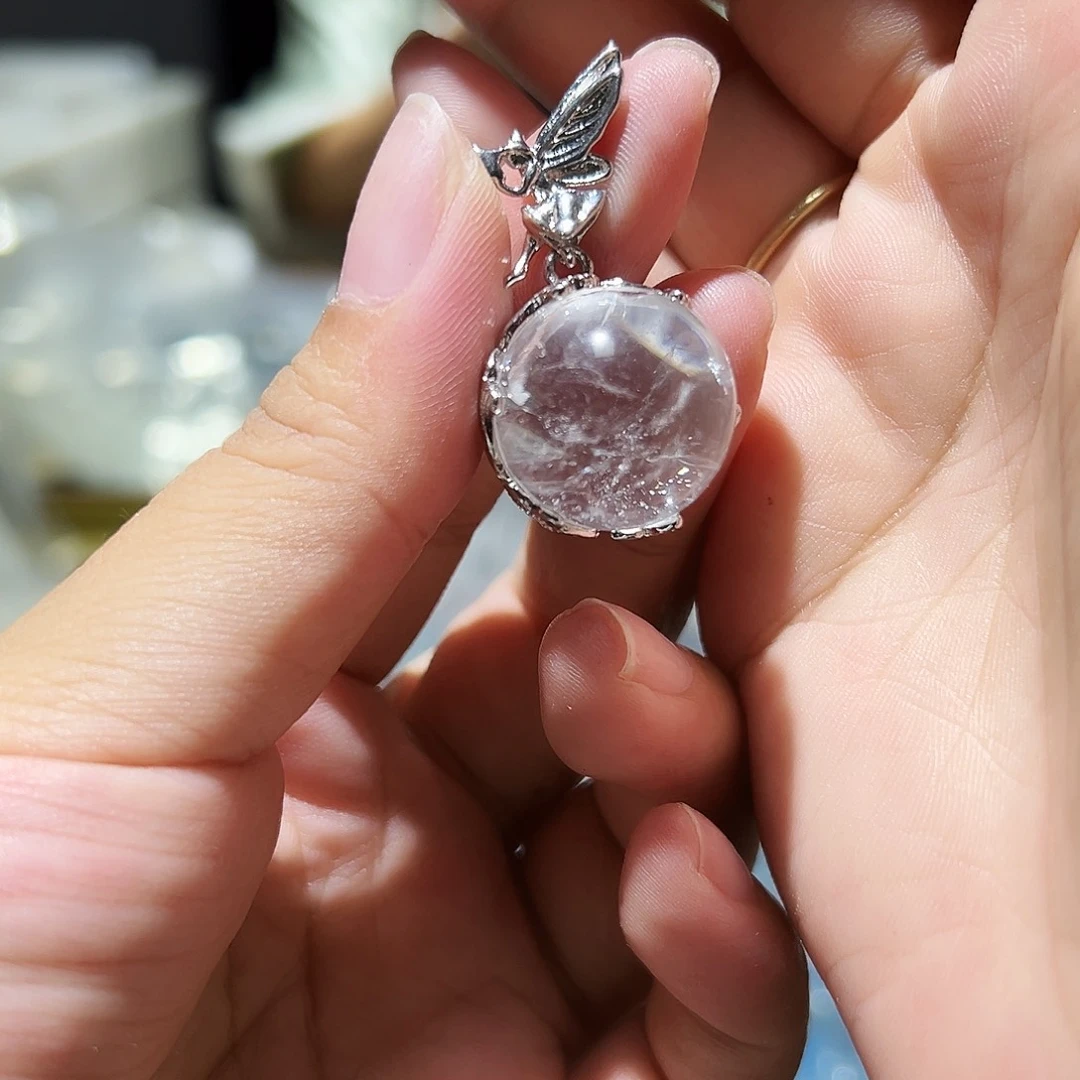 水晶手链未镶嵌喜马拉雅天使吊坠11号