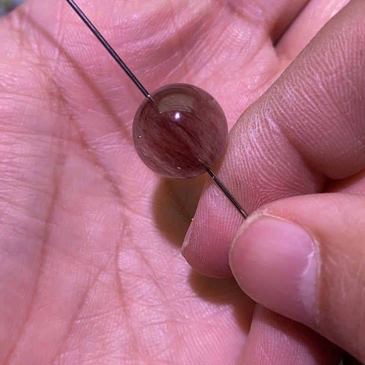 水晶手串未镶嵌兔毛水晶