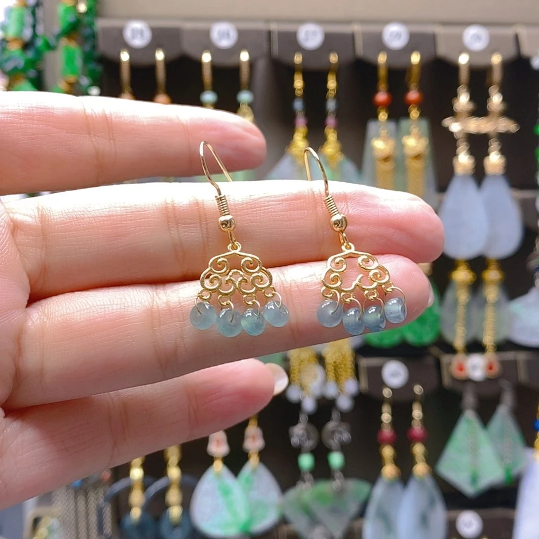 未镶嵌翡翠耳饰翡翠