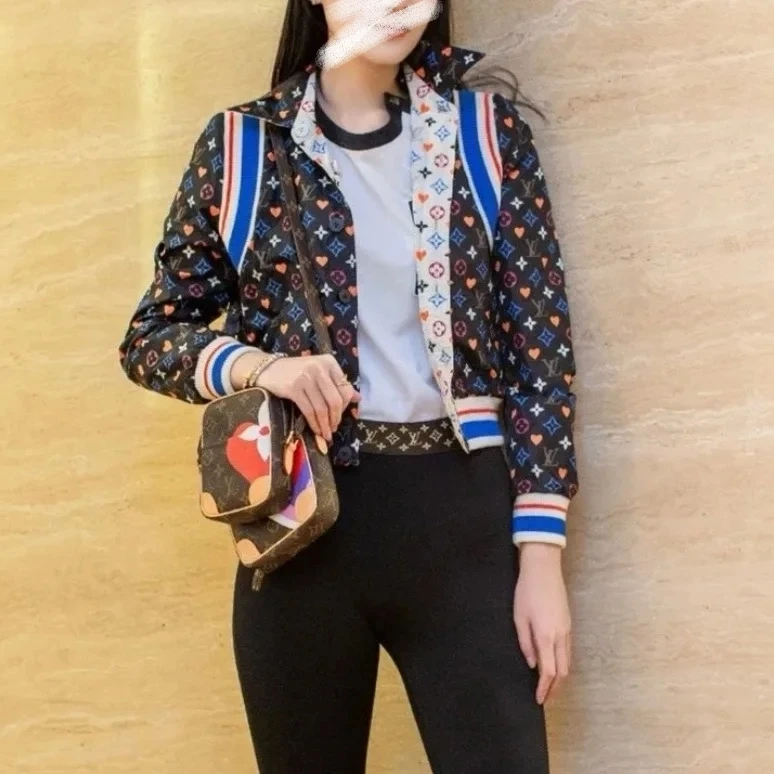 99新 LouisVuitton/路易威登 拼接针织夹克外套34 10534714