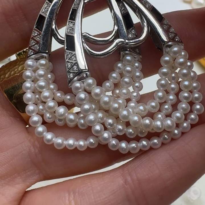 未镶嵌淡水珍珠耳饰