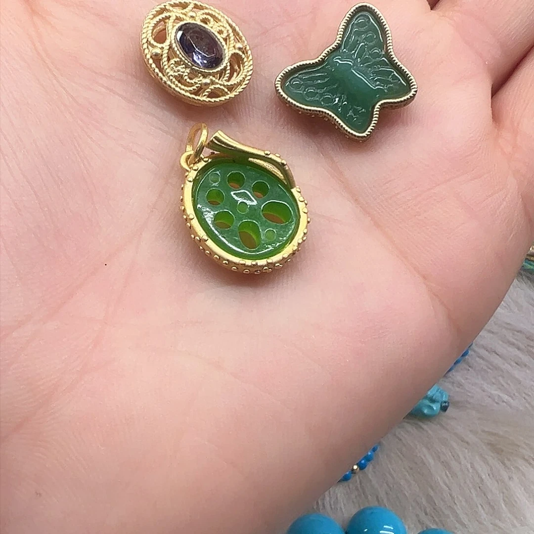 绿水晶手链银S925镶嵌