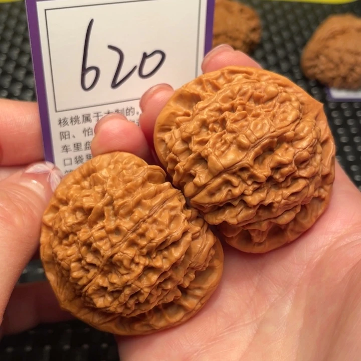 文玩核桃把件50官帽620