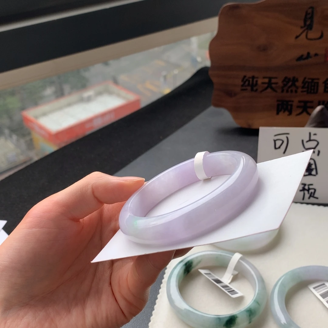 翡翠未镶嵌手镯55.2正圈