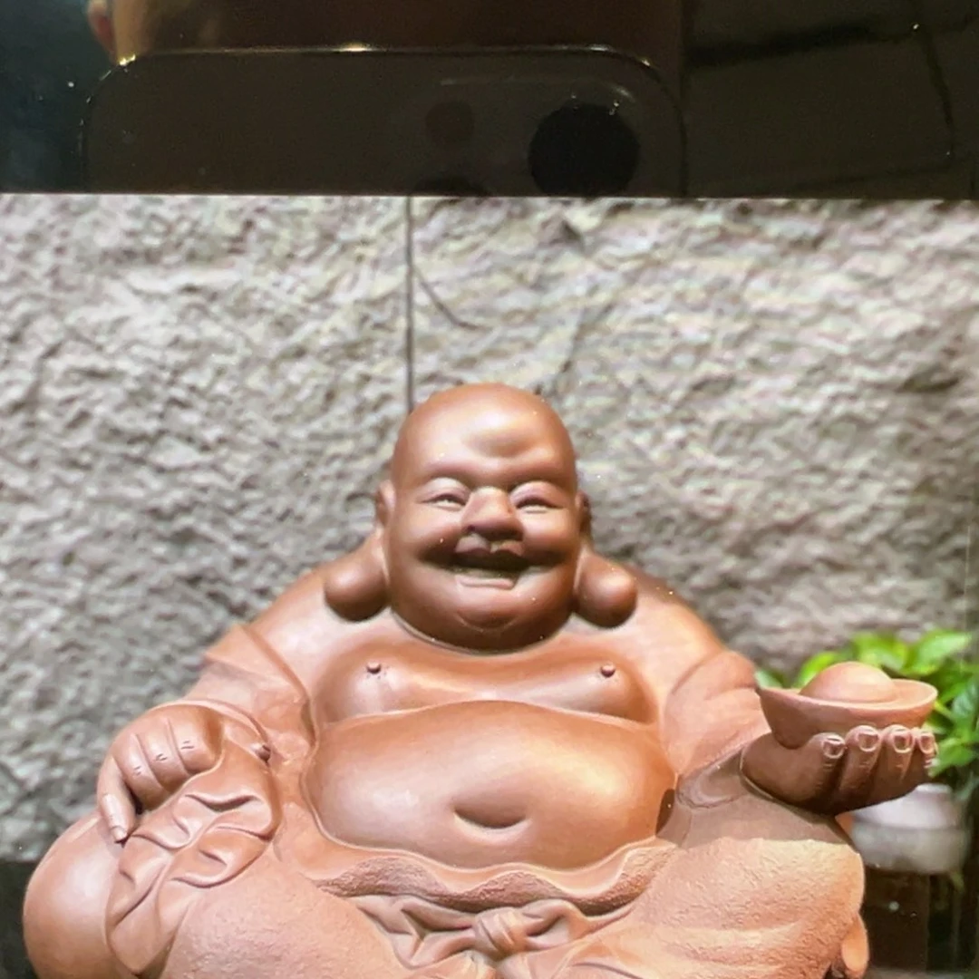 紫砂摆件゛****࿐全手大弥勒