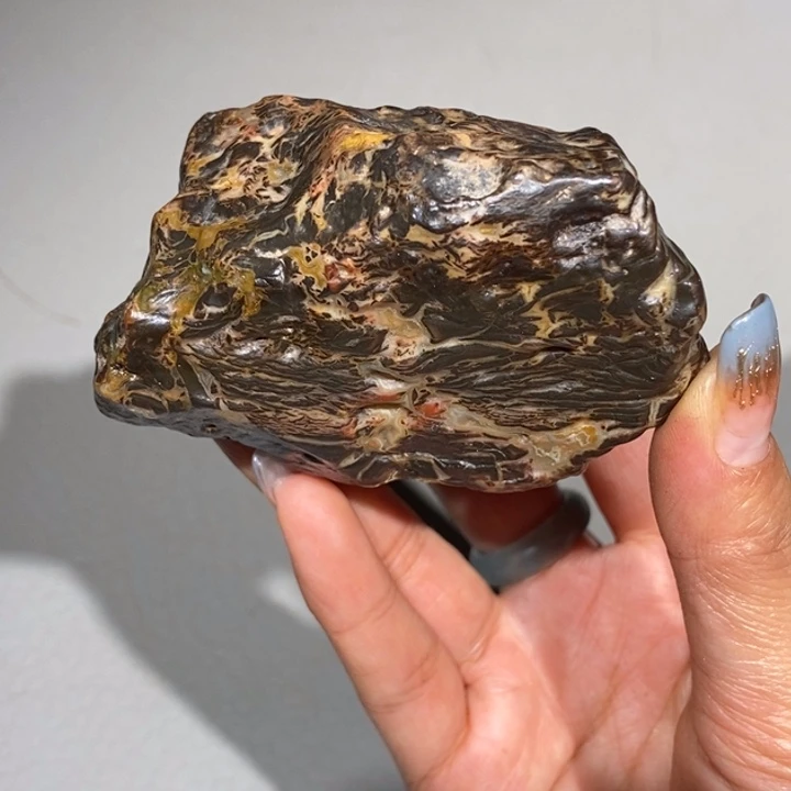 玛瑙/玉髓车挂合金石****缘951