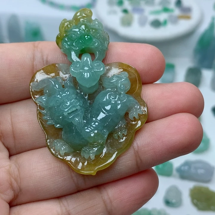 翡翠未镶嵌吊坠(不含链)