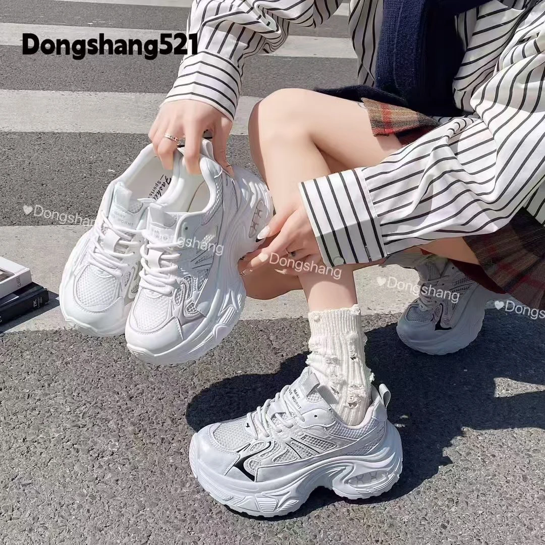 【521】老爹鞋厚底休闲夏季女鞋透气潮流网面ins