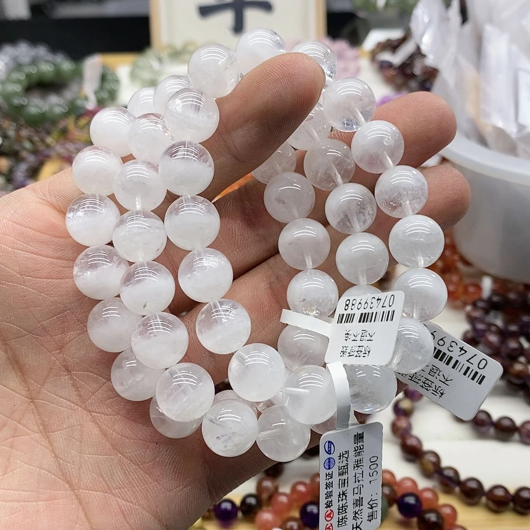 水晶手串未镶嵌多样性发货发一条