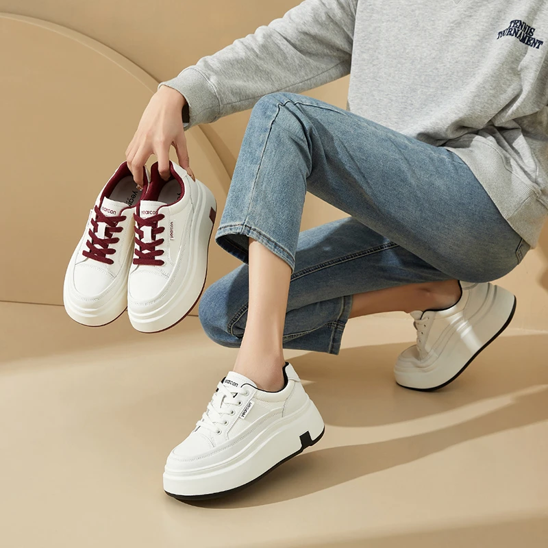YEARCON/意尔康2025秋季新款百搭欧若风小白鞋时尚潮流板鞋休闲鞋