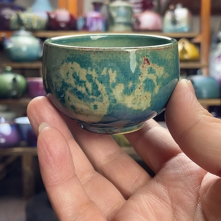 瓷杯子敦煌窑变主人杯